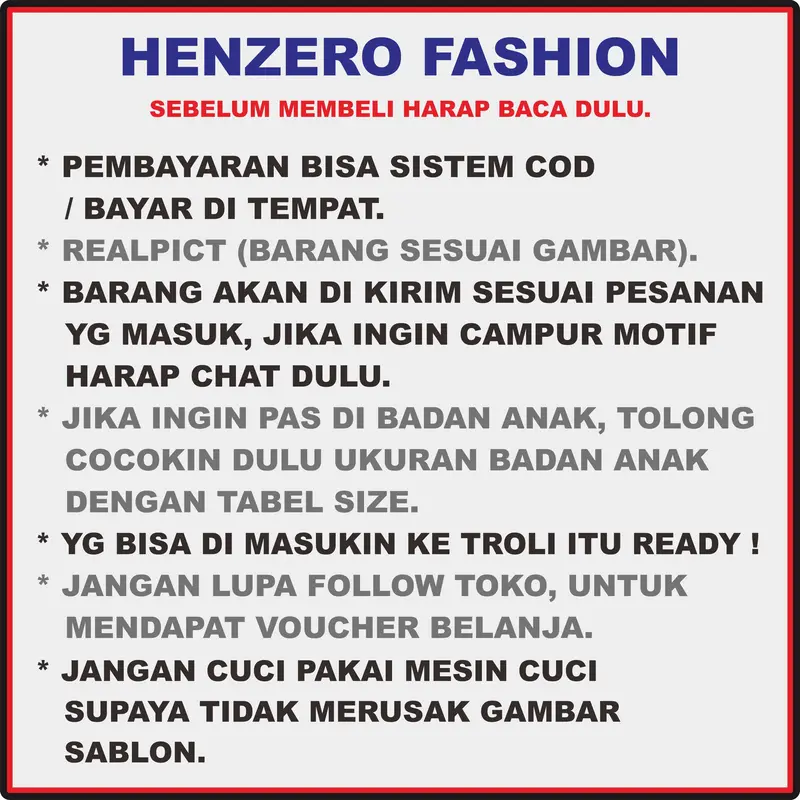 HENZERO / SETELAN SINGLET ANAK COWOK USIA 0-4 TAHUN / SINGLET ANAK COWOK / COD / 6