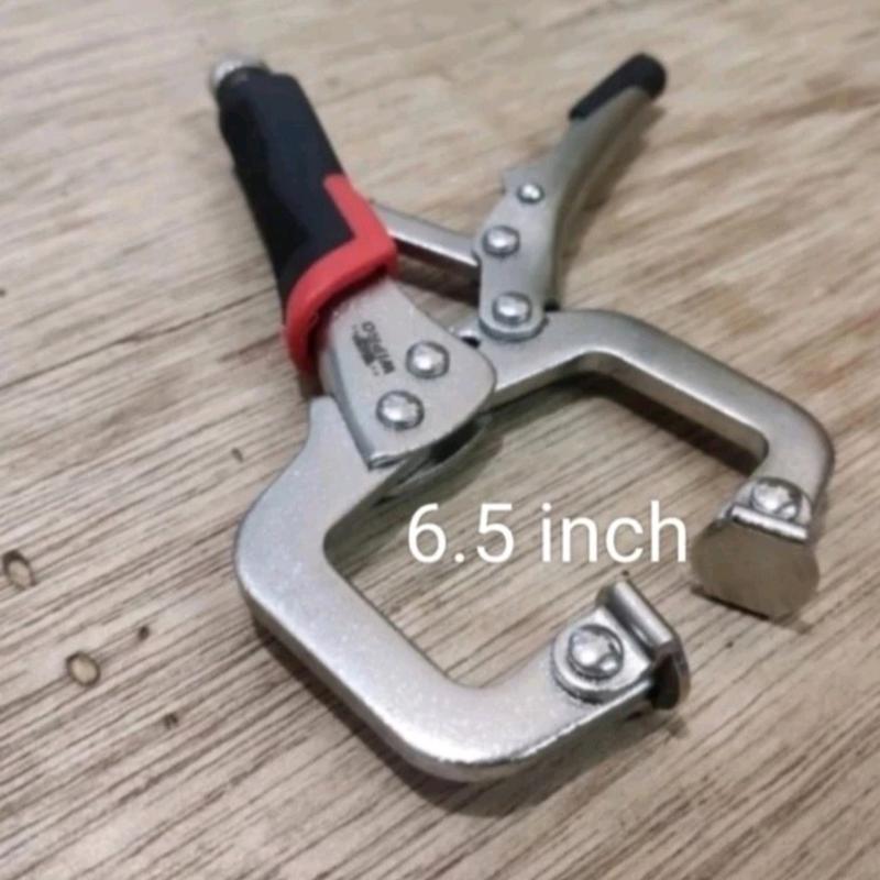 tang buaya jepit catok kunci mini lock plier C clamp swivel lock 7 inch ...
