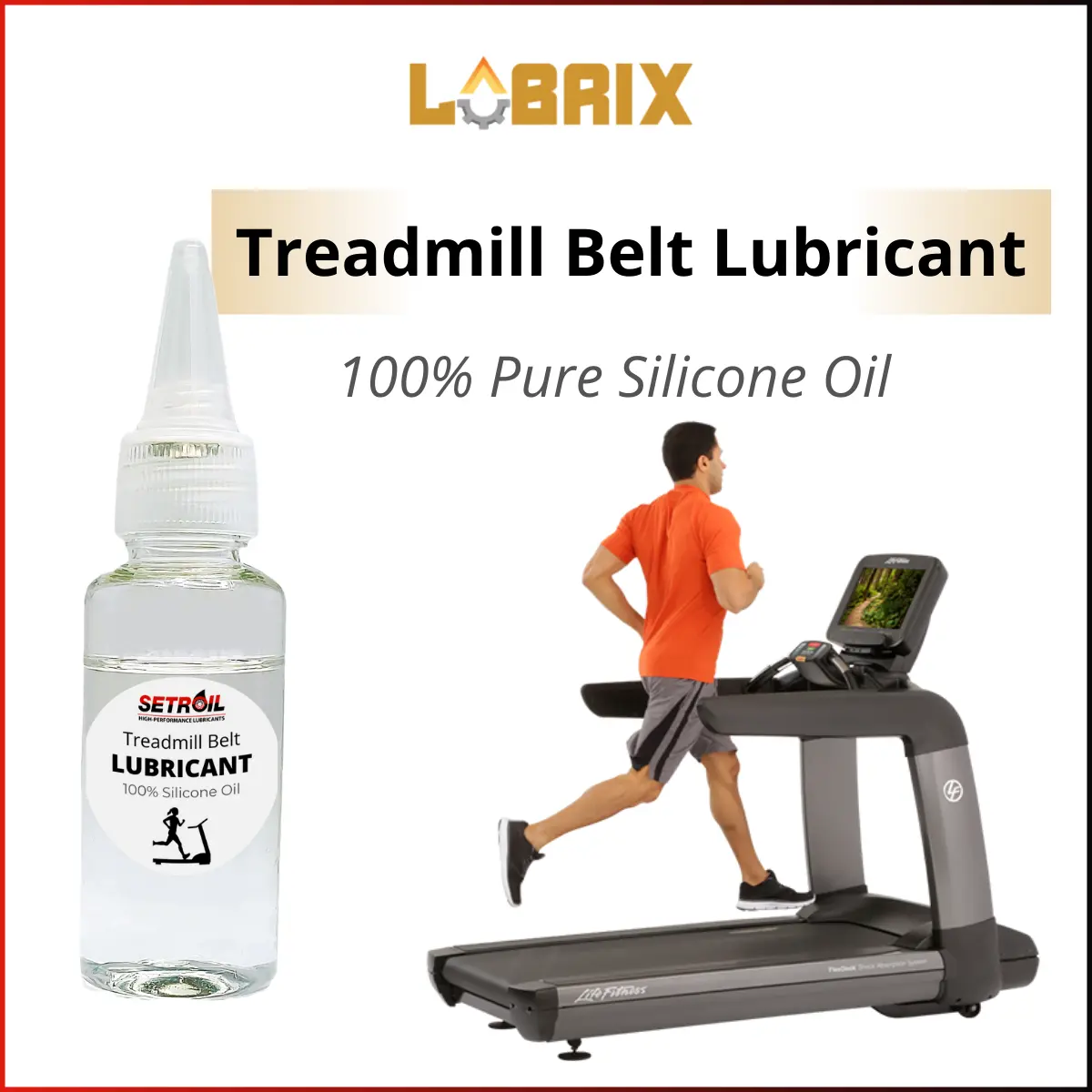 LUBRIX Setroil Treadmill Lube Oil Treadmill Oil Pure Silicone Oil Belt Lube Minyak Treadmill Exercise Equipment