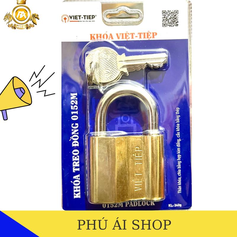 Ổ khóa treo đồng 5 phân Việt Tiệp- Loại dùng chìa để khóa- An toàn- Bảo mật cao