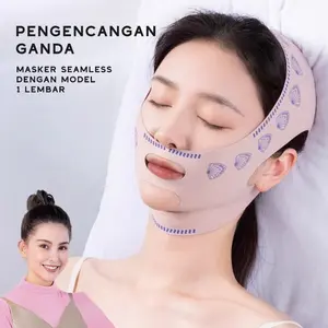 AB250 Masker Pengencang Wajah 3D V Shape Penirus Pipi Pelangsing Wajah Alat Pengangkat Double Chin Masker Kecantikan Penghilang Kerutan Masker Korea Pengencang Wajah V Shape