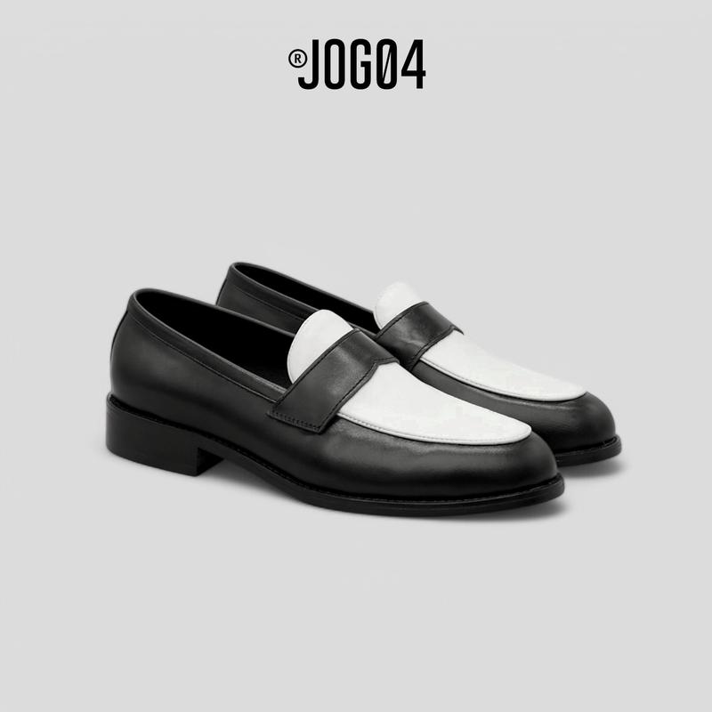Giày Elegant Loafer JOG04 - phối màu đen trắng ( B&W )