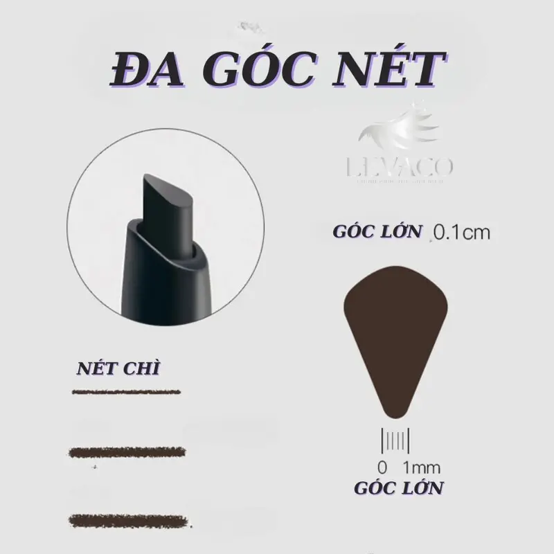 Chì Kẻ Mày Trang Điểm  2 đầu chải mày Dụng Cụ Làm Đẹp Makeup Chăm Sóc Sắc Đẹp Vẽ Lông Mày-CKM06 5
