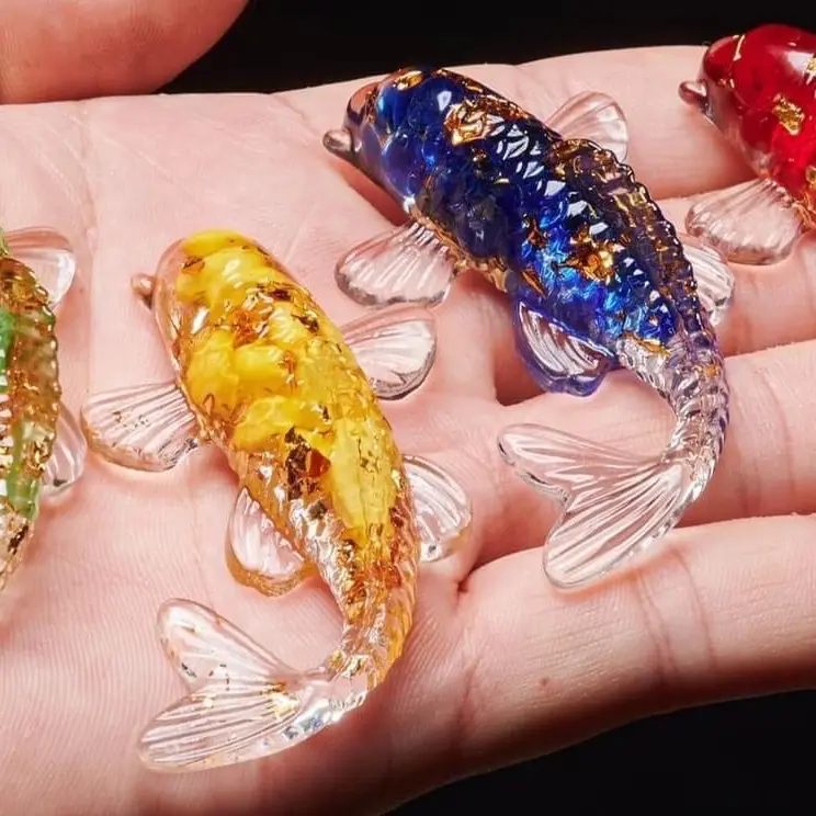 Cá koi phong thuỷ, thả bát hoa, hồ cá thuỷ sinh dùng cho ban thần tài 2