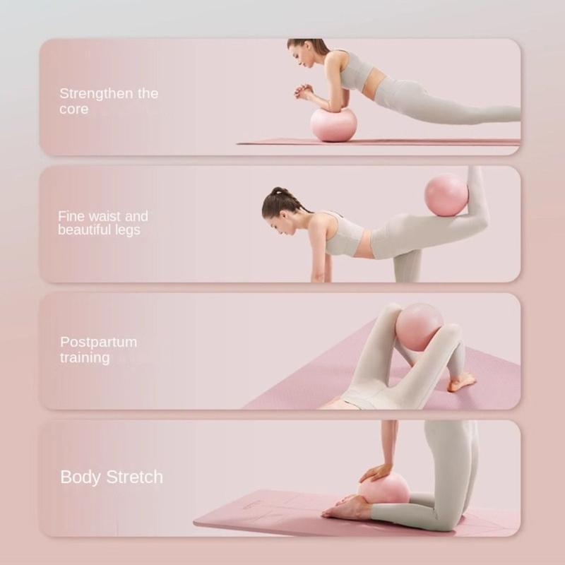 Bóng Tập Yoga, Chất Liệu PVC, Kích Thước Nhỏ (25cm), Chống Trượt, Dày Dặn, Thích Hợp Tập Thể Dục, Thể Dục Pilates, Lý Tưởng Cho Phòng Tập Gym Thể Dục Tại Nhà 3