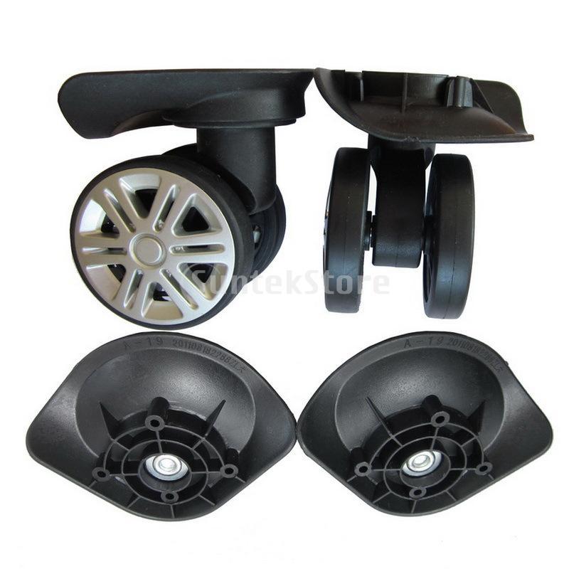 2Pcs 360 Swivel Luggage Replacement Wheels Suitcase Wheels for Trolleys Ba 4