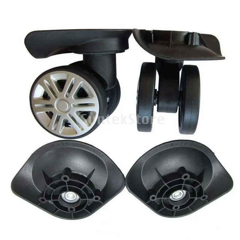 2Pcs 360 Swivel Luggage Replacement Wheels Suitcase Wheels for Trolleys Ba 4