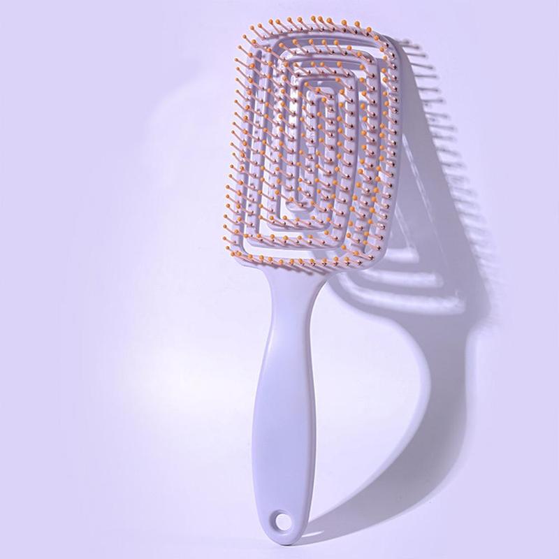 Hollow Curved Mosquito Coil Comb, 2 Counts/set Scalp Massage Comb, Hairdressing Comb for Women, Girls, Men, Stylists, Barber, Curly Hair Detangling & Styling Tool 5