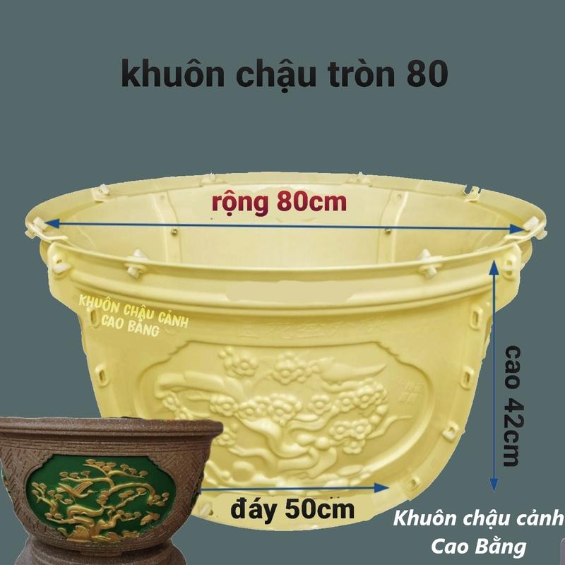 Khuôn đúc chậu cảnh tròn 80 -khuôn nhựa ABS cao cấp