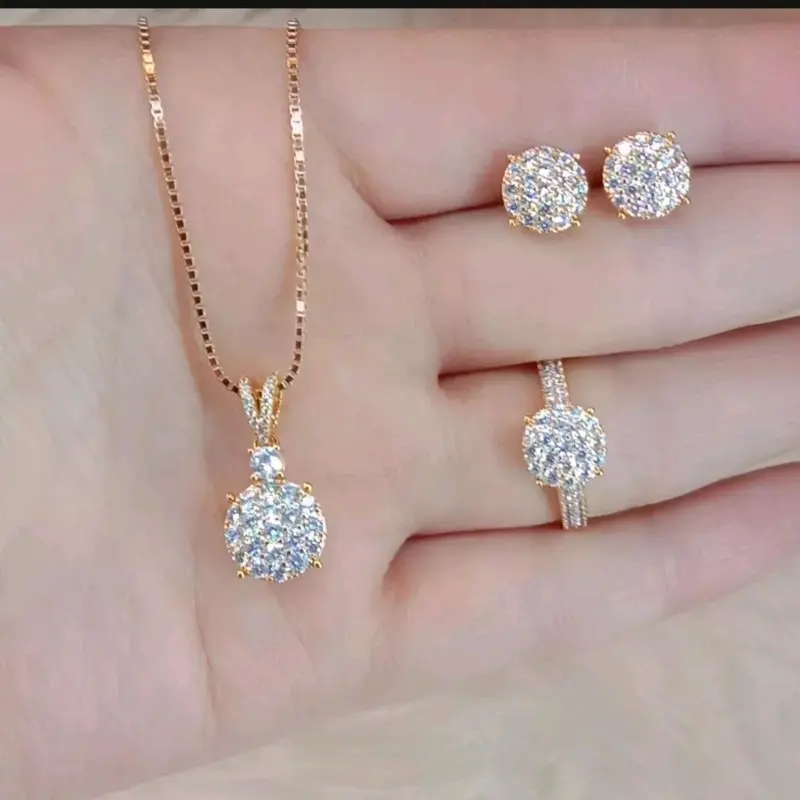 set kalung anting cincin 033 Emas Perhiasan 0