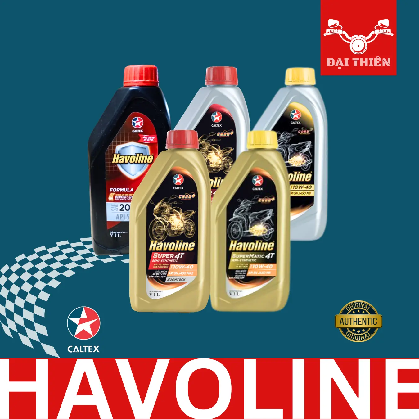 Dầu Nhớt Caltex Havoline Supermatic Dành Cho Các Loại Xe Tay Ga & Xe Số 4T - Tăng Tốc Độ Vượt Trội Và Sang Số Mượt