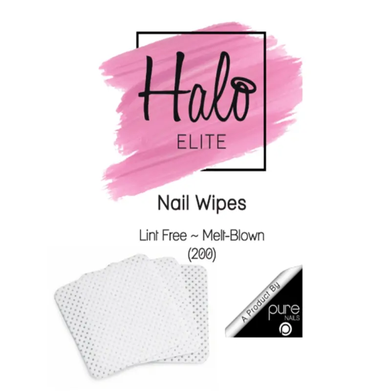 Halo Elite Lint Free Nail Wipes - Melt Blown - (Pack Of 200) (N965) 0