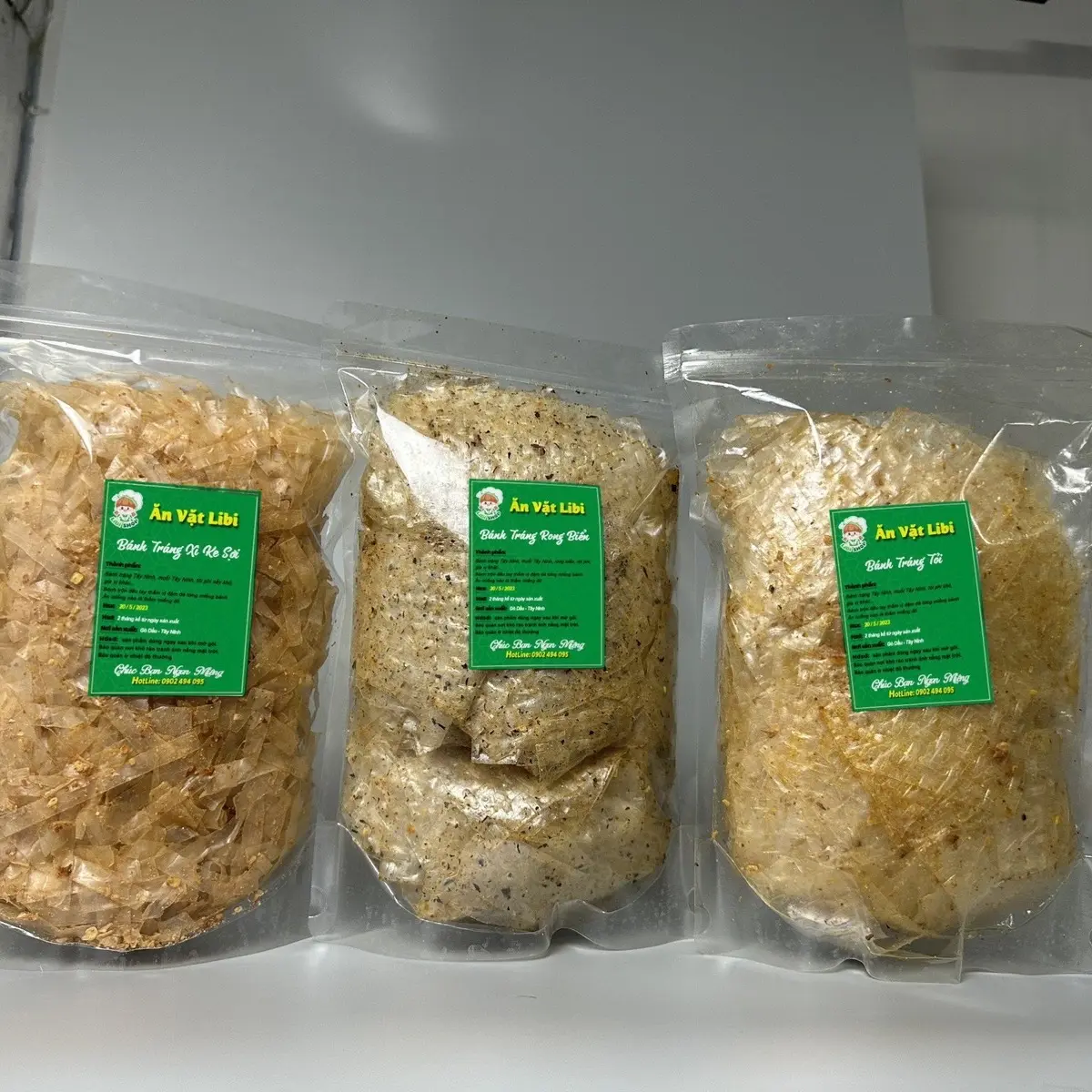 Combo C(900gram): BT Tỏi - BT Rong Biển - BT XìKe las/ sợi siêu cay Snack Ăn Vặt Food Thức Ăn