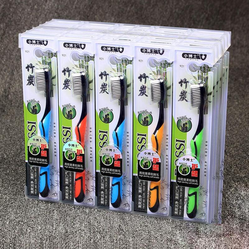 [Siêu Sale] Hộp 30 chiếc Bàn Chải Đánh Răng Than Tre Hoạt Tính Bossi Hàn Quốc