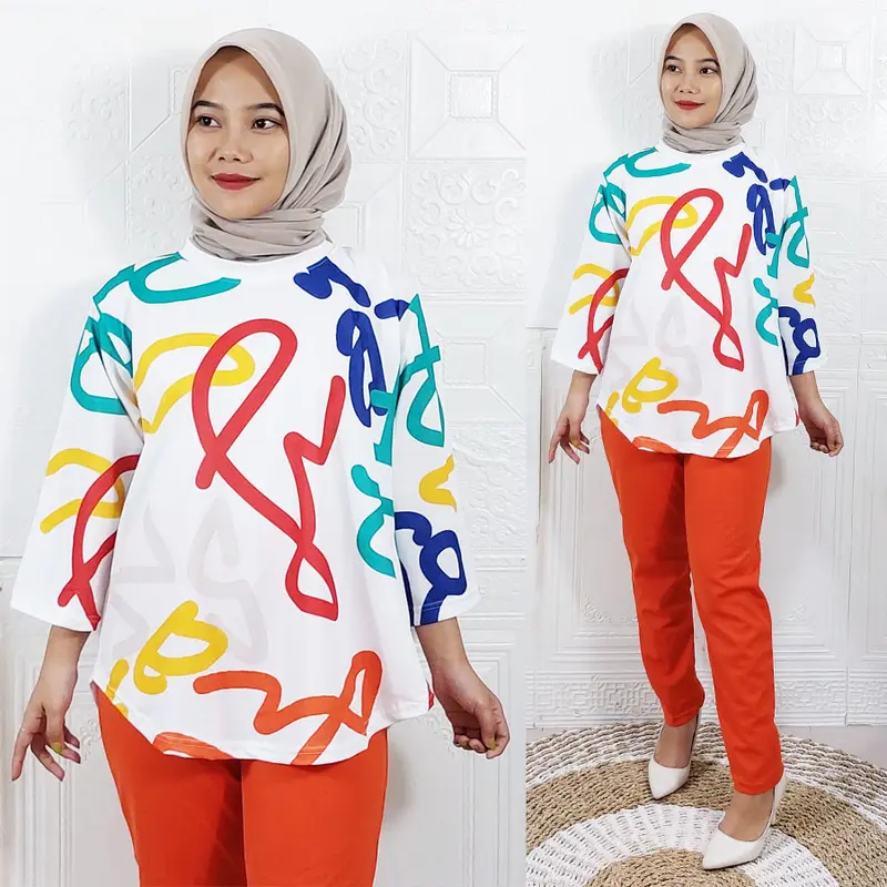 ONE SET BAJU DAN CELANA WANITA MAYA SETELAN GL FASHION 3