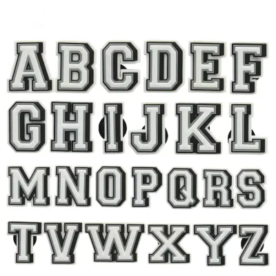 Charm Jibbitz, Phim Hoạt Hình Bảng Chữ Cái Chữ Hoa Giày, Phụ Kiện Hoa, Khóa Tự Làm