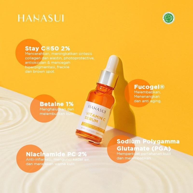 Serum HANASUI BIRU Vitamin C  Collagen Kolagen  - GOLD VIT C VIT B3 - KUNING VIT C - PINK ANTI ACNE 4