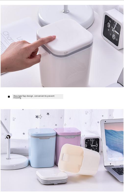 Product Introduction of Mini Trash Can Zero Waste Trash Can Recycle Bin Kitchen Nordic Simple Removable Desktop Trash Can Trash Bin  Kitchen Trash Can 17