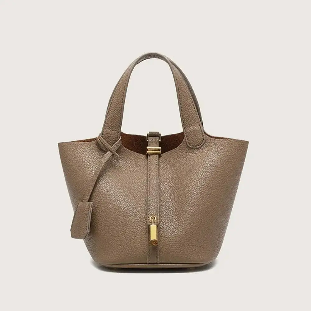 Lychee Patterned Bucket Bag Women'S Handbag Picotin Bag