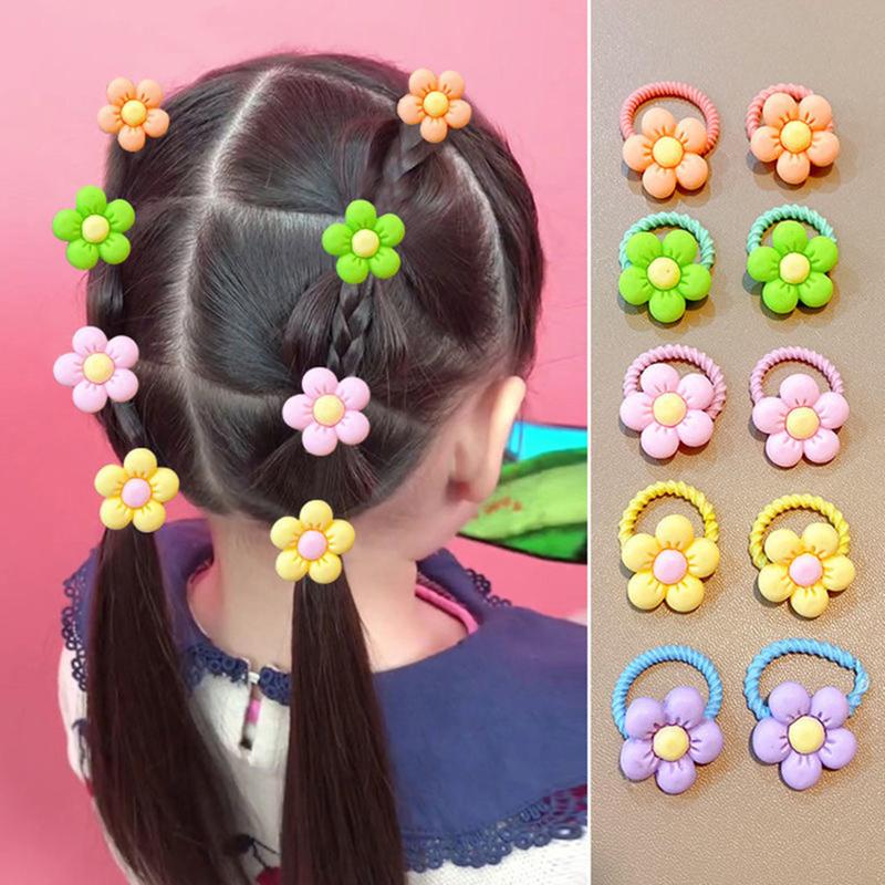 Product Introduction of Aksesori rambut kanak-kanak, gelang getah elastik kartun, kepala bayi, tali kulit, bunga kecil, hiasan kepala gadis comel, tidak akan menyakiti rambut 19
