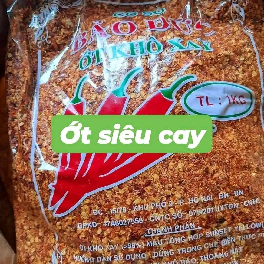 1 kg ớt siêu cay nguyên chất làm sate, cay nống nàn, thức tỉnh  vị giác