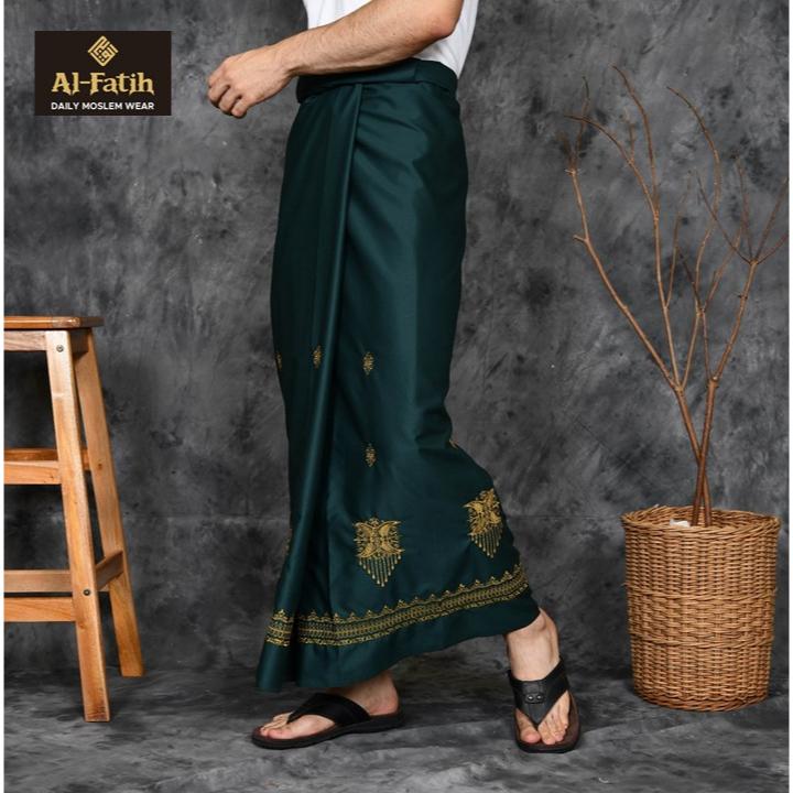 Sarung Bordir Pintu Aceh Motif Timbul Keren Sarung Sholat Pria Dewasa Muslim 1