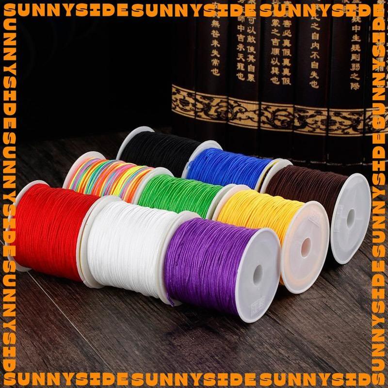 Dây Ngọc Số 72 Đan Vòng Tay 0.8mm Dây Dù Đan Vòng Làm Handmade Trang Sức Thắt Vòng Cuộn 45m