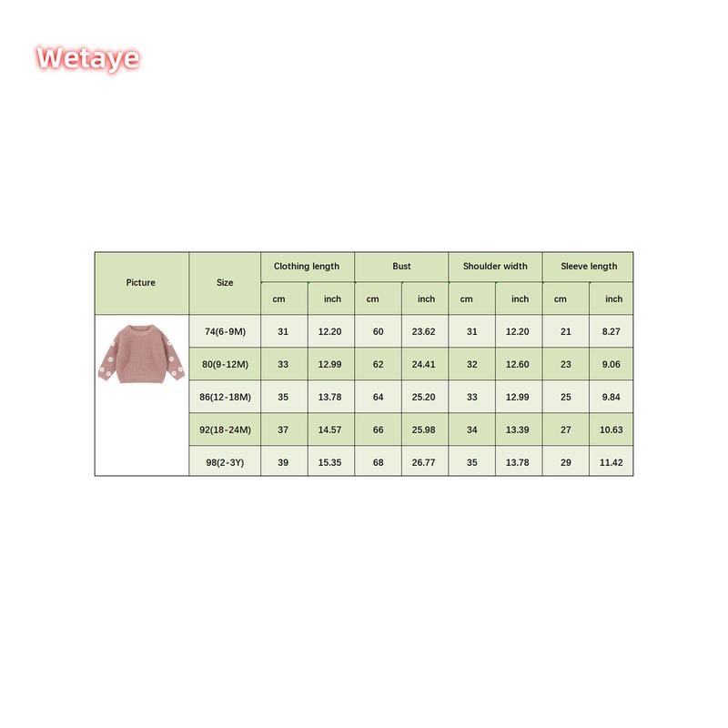 Product Introduction of Newborn Girl Sweater Casual Floral Embroidery Warm Knitted Long Sleeves Pullover Infant Knitwear for Toddler 0