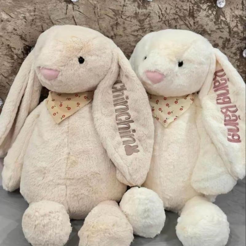    THÊU TÊN   Gấu Bông thỏ jellycat thêu tên -Thú nhồi bông thêu tên 