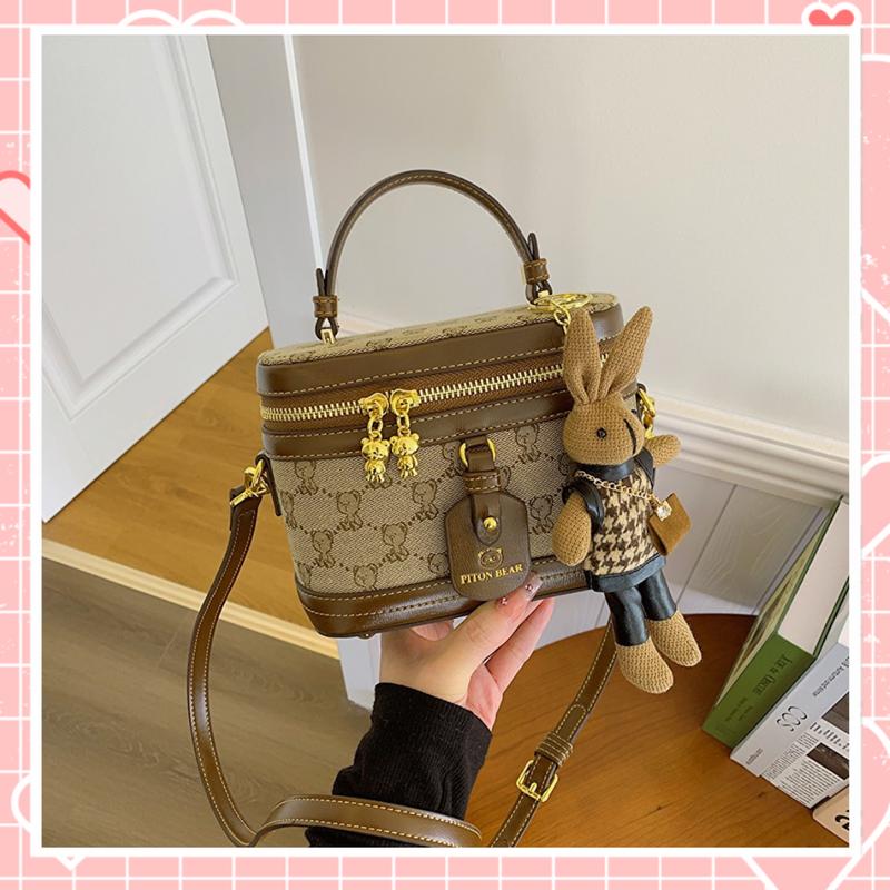 ( TẶNG THỎ XINH ) Túi cốp túi đeo chéo nữ thời trang sang chảnh K231 Bag Kem Da
