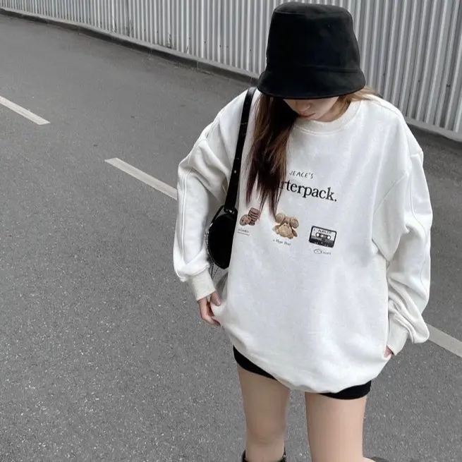 Áo sweater nỉ bông Byjolievn Starter Pack form suông unisex nam nữ