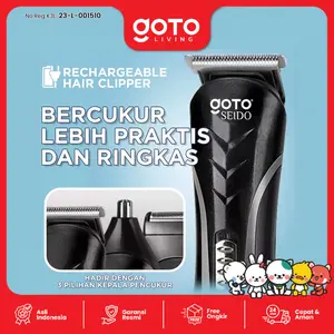 (Promo Special) Goto [COD] Seido Hair Clipper Alat Cukur Rambut Elektrik Set Rechargeable