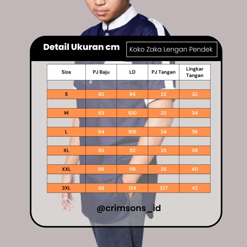 Koko Zaka Lengan Pendek + Pendek Nyaman Katun 4