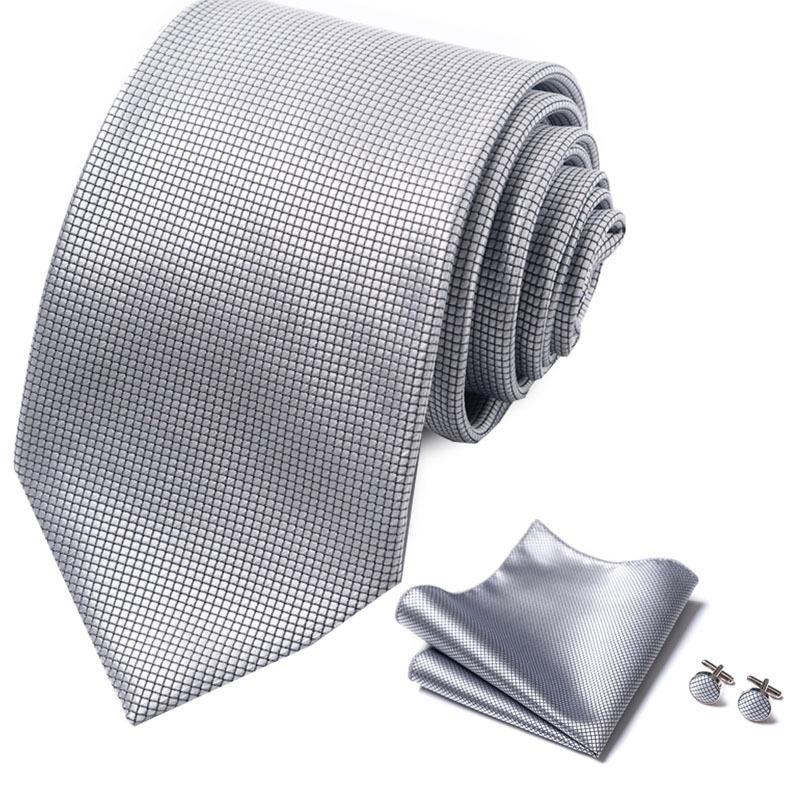 Product Introduction of Bộ Khuy Măng Sét Khăn Tay Bỏ Túi Cà Vạt, 3 Cái / bộ, Bao Gồm 1 Cà Vạt, 1 Khăn Tay Và 1 Cặp Khuy Măng Sét, Thích Hợp Cho Áo Sơ Mi Công Sở Trang Trọng, Tiệc Cưới Và Các Dịp Trang Trọng Khác, Quà Tặng Phụ Kiện Nam 20