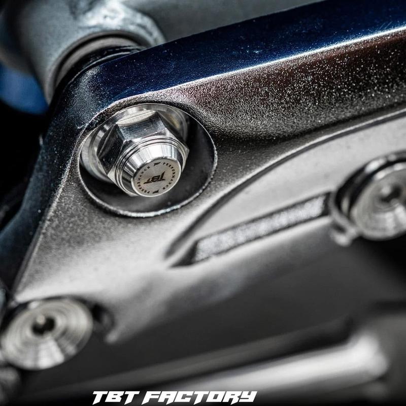 PHỤ TÙNG - 6 KHÂU ỐC GÁC CHÂN DÀI DREAM WAVE - INOX304 TBT