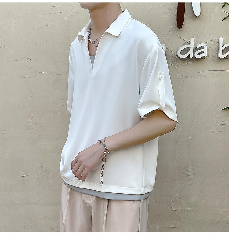Product Introduction of Men's Polo Shirt 2025 New Short Sleeve T-Shirt - Casual Collar Top for Men, Trendy & Breathable, Wholesale Bulk Discount 14