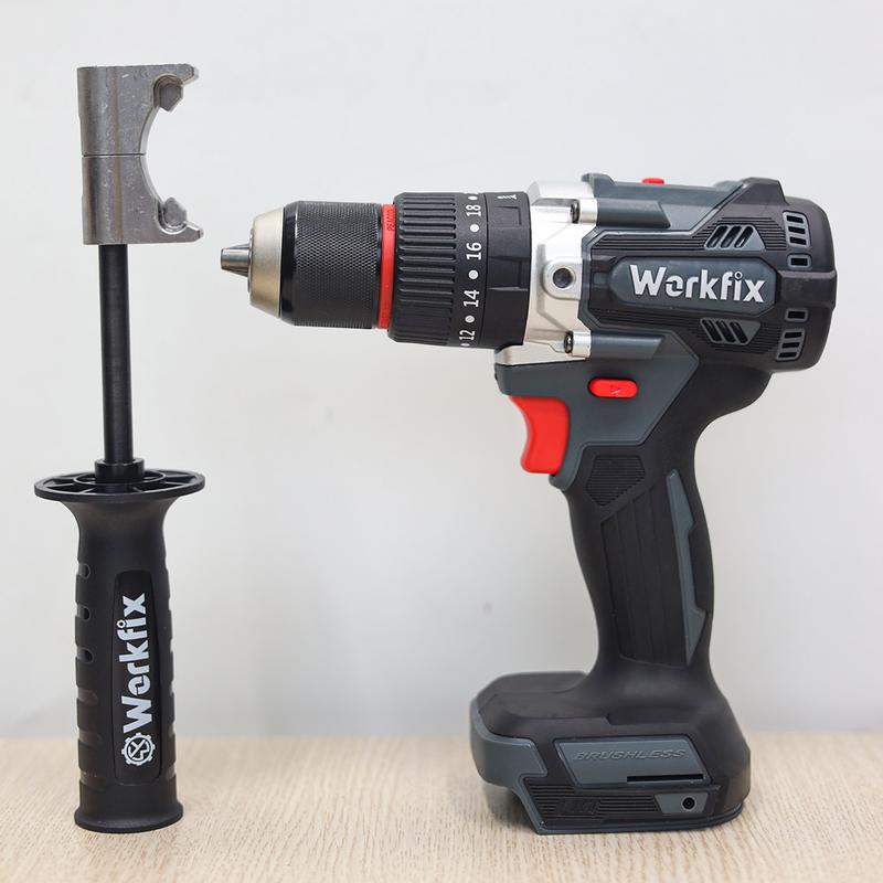 Thân Máy khoan pin 13mm Workfix WF-ID1395BL lực siết 95Nm, Không Chổi Than, Đầu Kim Loại AutoLock ( KHÔNG PIN SẠC )