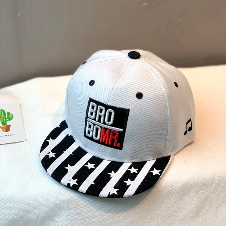 Mũ lưỡi trai cho bé trai,bé gái nón hiphop thêu chữ BRO BOMR cá tính 3