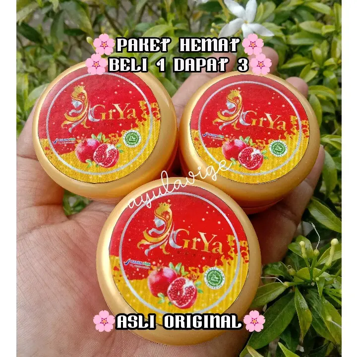 (DAPAT 3)CREAM GRYA BEAUTY DNA SALMON ORIGINAL Semua Jenis Kulit Mencerahkan