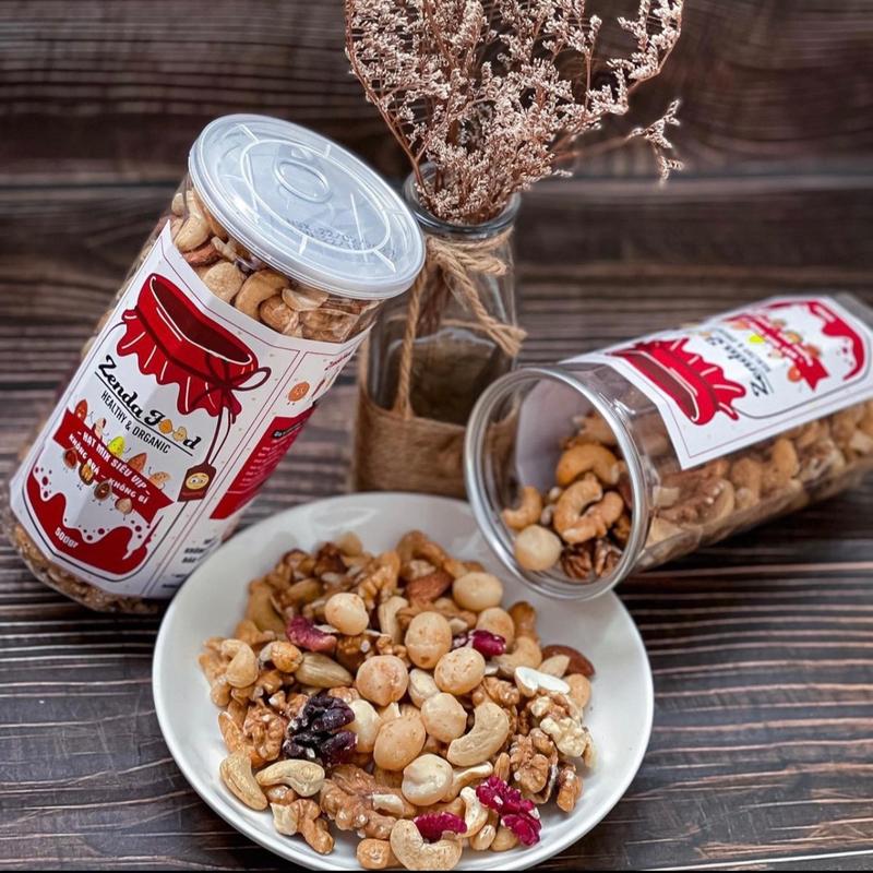 Combo 2 hộp ngũ cốc hạt mix siêu vip 500gam  Tự nhiên