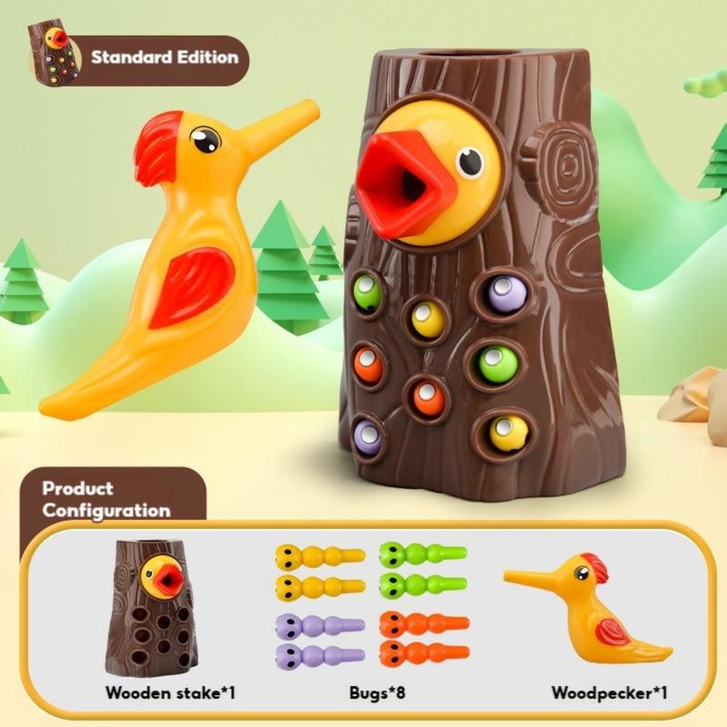 Product Introduction of Burung Belatuk Magnetik, Mainan Kanak-kanak, Tangkap Permainan Makan Cacing, Mainan Pendidikan Montessori Toys 25
