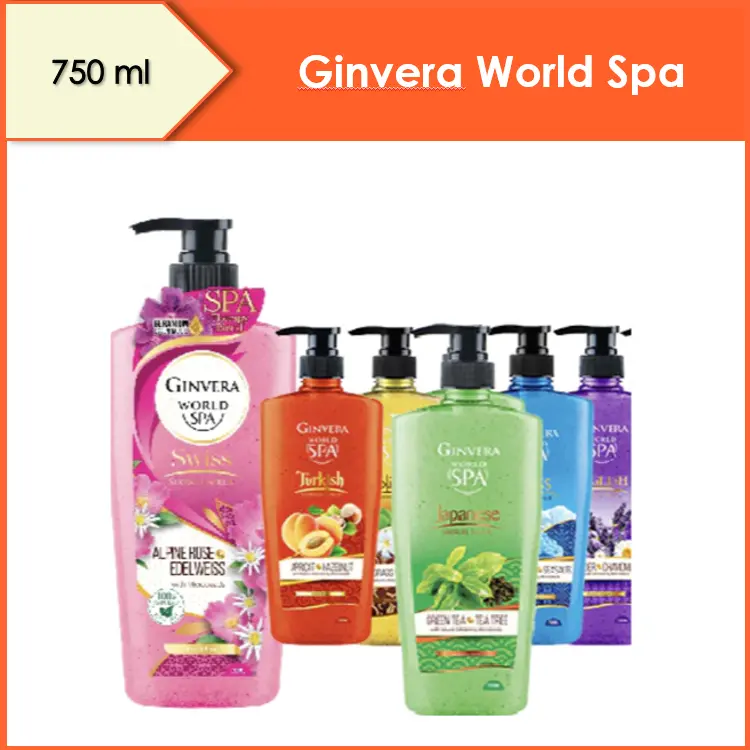 Ginvera World Spa Shower Scrub Body Wash I Body Wash Shower Gel, 750ml