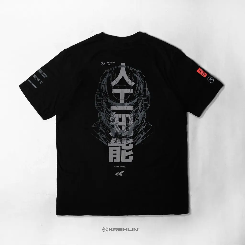 KREMLIN T-Shirt Kaos Black - NEO Kaos katun leher kru
