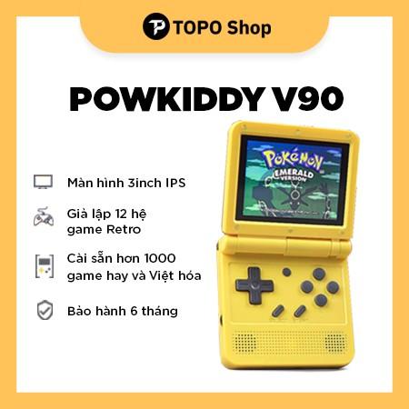 Máy chơi game Powkiddy V90 - Giả lập hơn 13 hệ game Retro màn hình 3inch IPS