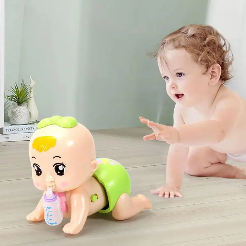 Electric Toy Cute Crawling Kids Music Kids Doll Kids Doll Training Toys Crawling Children Dolls Sound Dolls Birthday Gift For Kid Child