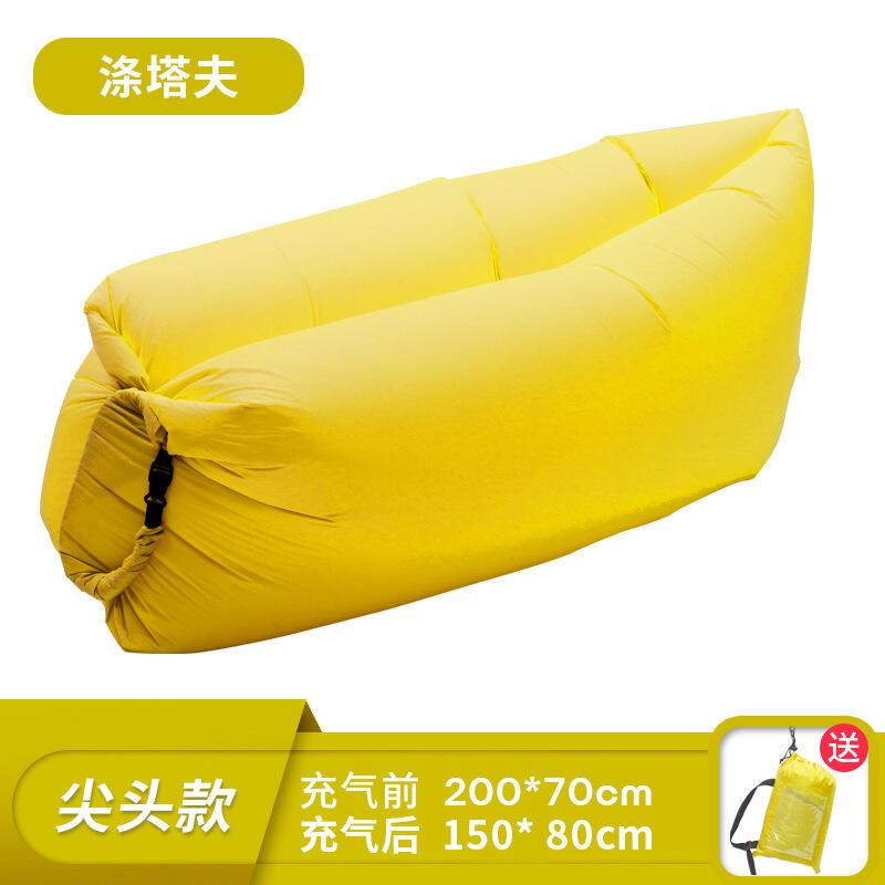 Pillow style outdoor portable lazy air sofa, foldable inflatable bed, sleeping bag 7