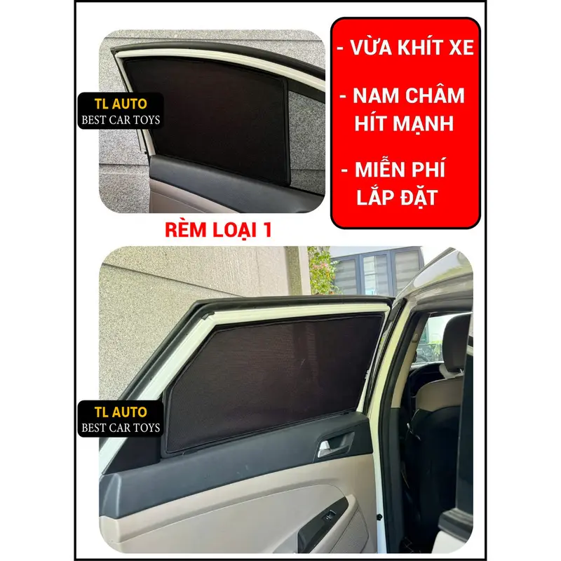 Rèm che nắng nam châm loại 1 Xe HYUNDAI STARGAZER, Bộ 4 tấm  chuẩn form xe, nam châm hút mạnh ,Bảo Hành 24 tháng 8