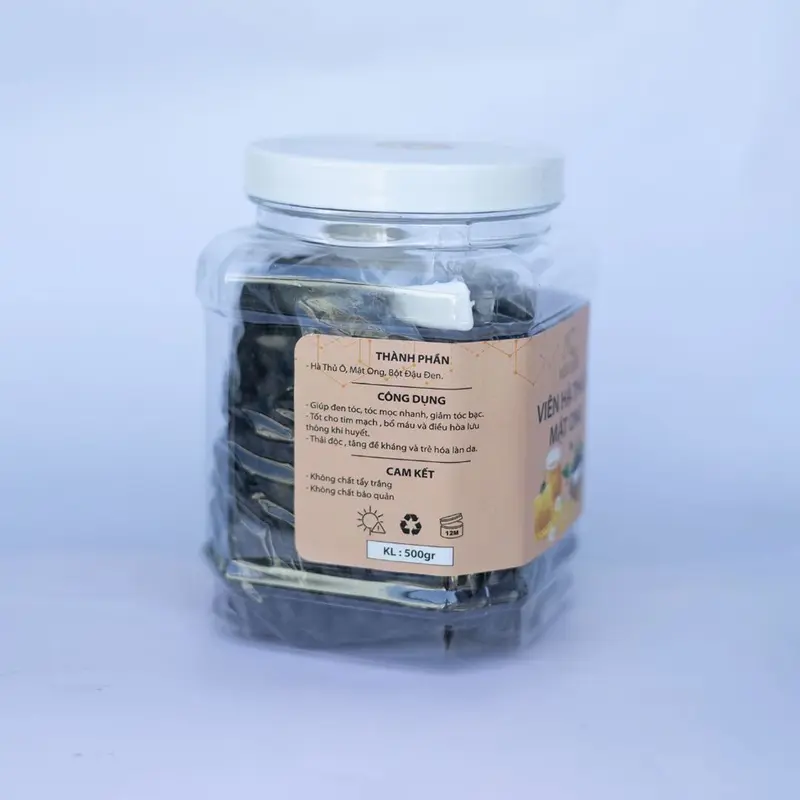 Viên Hà Thủ Ô Mật Ong Mộc Quê 500g Giúp Đen Tóc, Giảm Rụng Tóc, Bạc Tóc 2