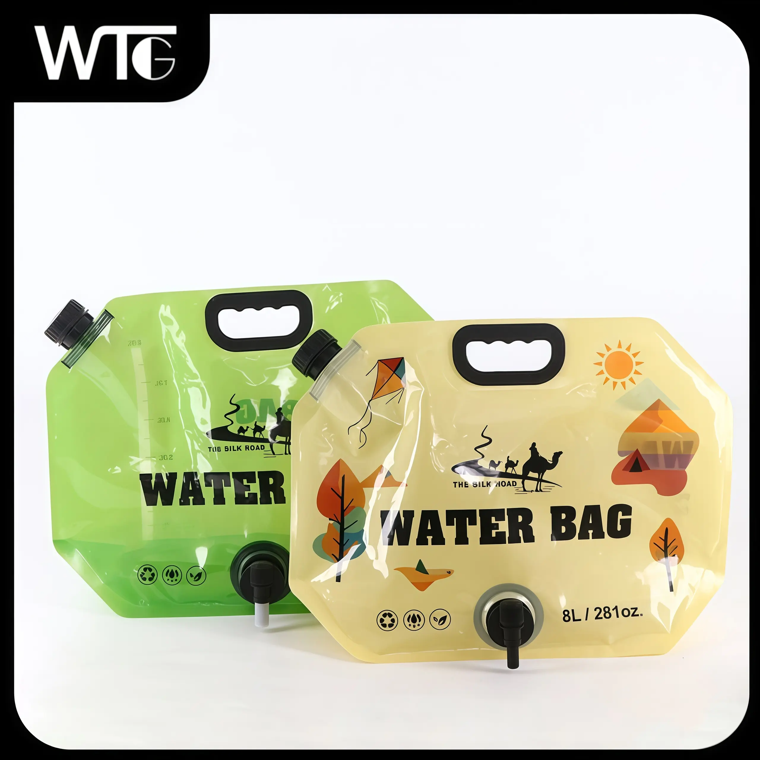 Camping Water Bag Foldable Water Bag Outdoor Carrying Water Bag Large ...