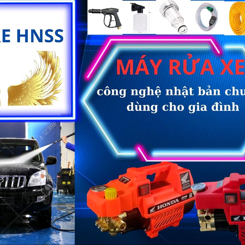 Máy rửa xe mini HONDA  3500W không chỉnh áp lau xe vn bảo hành của nhà cung cấp 6
